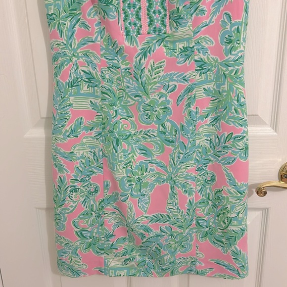 Lilly Pulitzer Vivian Stretch Shift in Mandevilla Baby New Size 4 - Picture 5 of 11